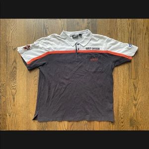 Harley Davidson Motor Co Mens Polo Shirt Buell Short Sleeve Embroidered Staff XL